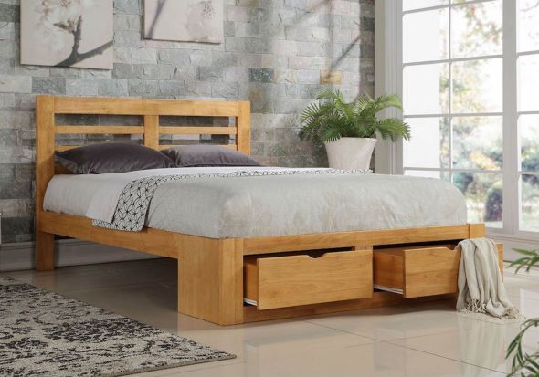 Flintshire Furniture New Bretton Wooden Bed Frame
