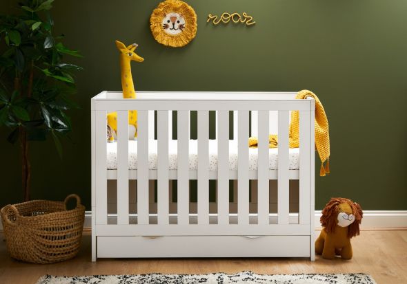 Obaby Nika Mini Cot Bed & Under Drawer
