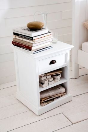 Nova Solo Halifax Bedside Table and Shelves
