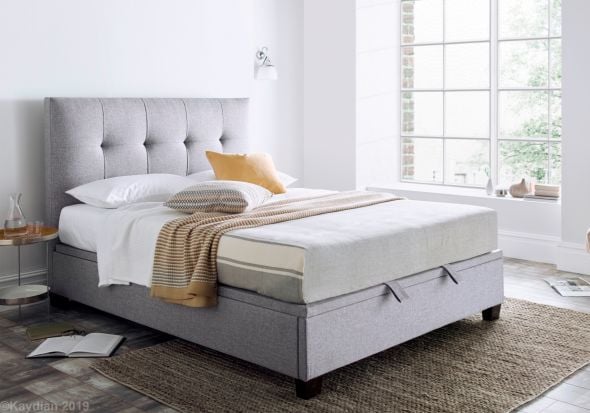 Kaydian Walkworth Ottoman Bed Frame in Marbella Grey
