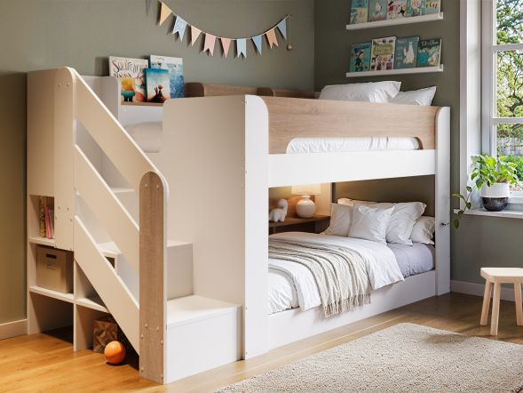 Flair Zeno Staircase Low Bunk With Storage 