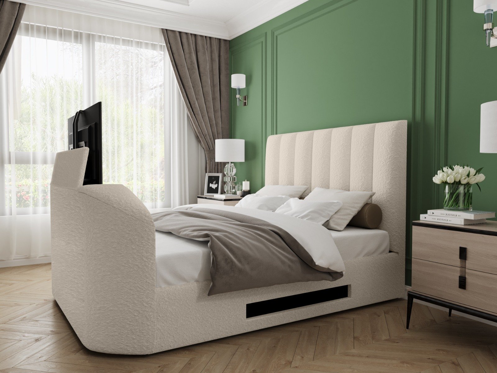 Ottoman TV bed