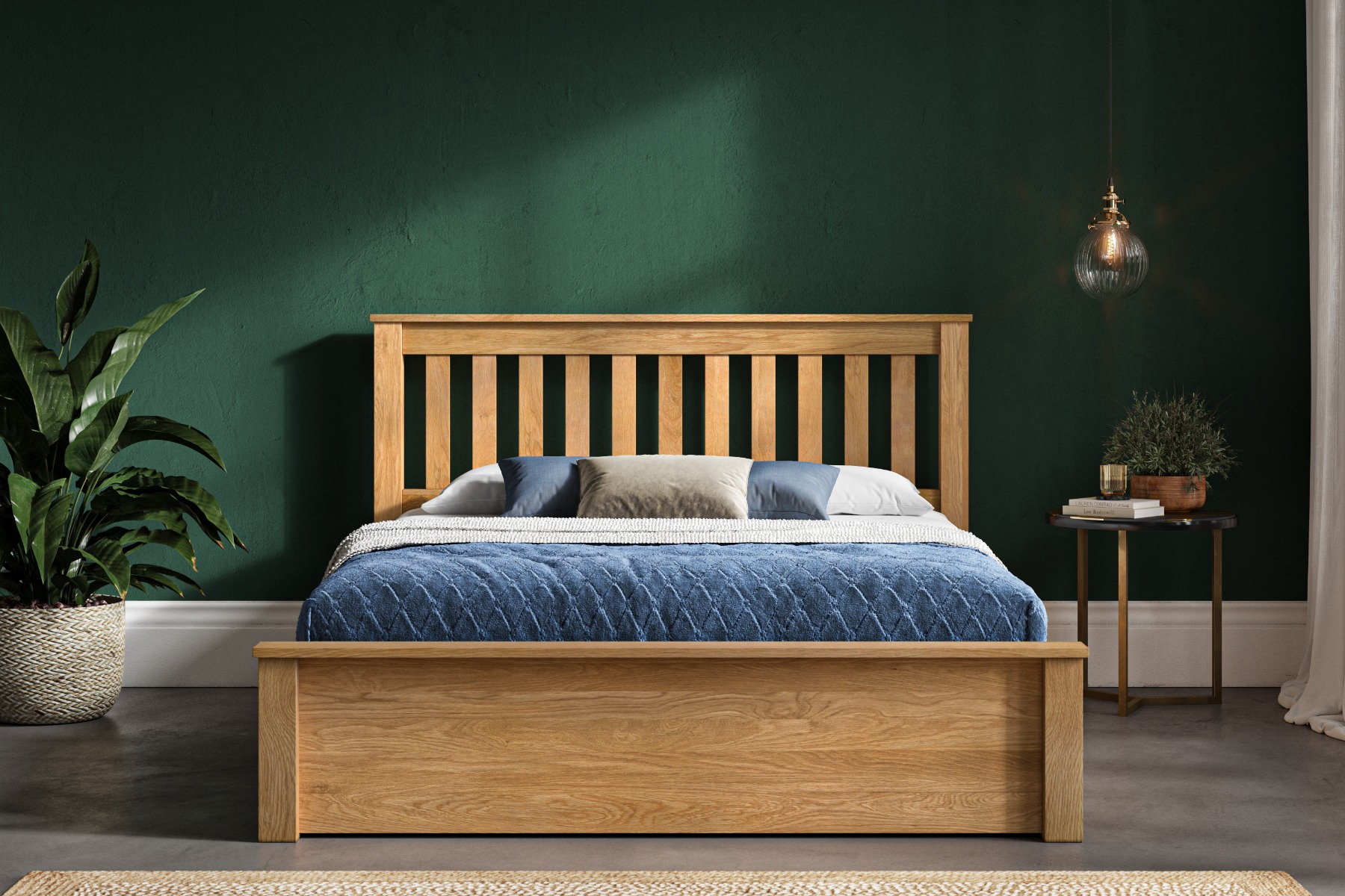 Wooden ottoman bed